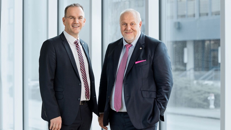 Dr. Peter Selders und Matthias Altendorf bilden das neue Team an der Spitze der Endress+Hauser Gruppe.