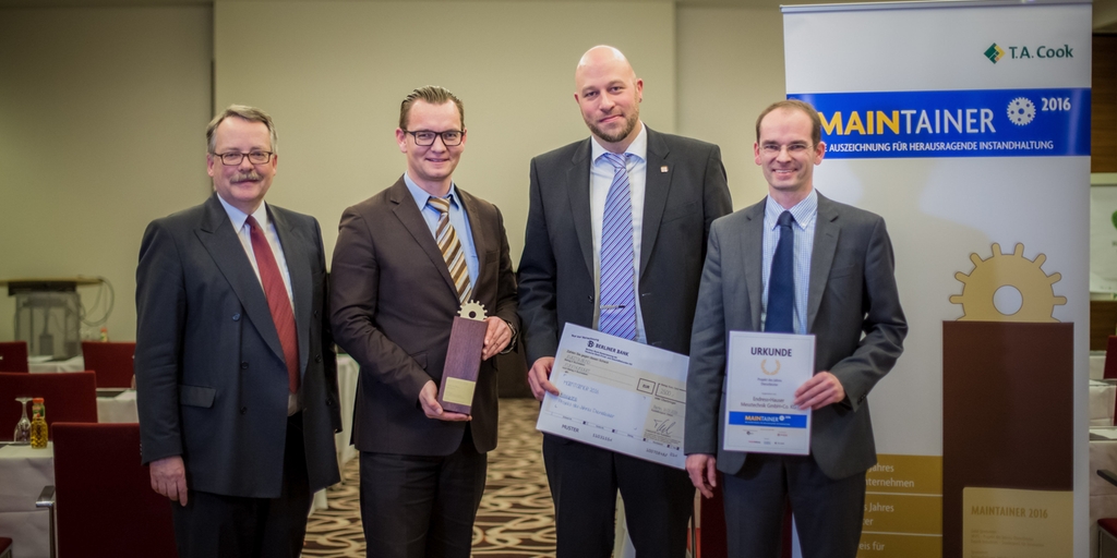 Endress+Hauser erhält MAINTAINER-Award als Dienstleister des Jahres