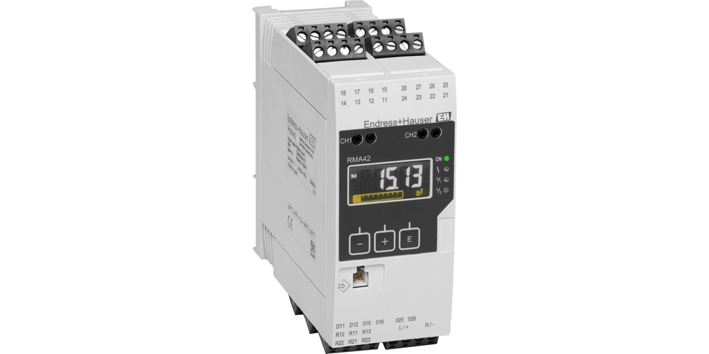 Process transmitter RMA42 with control unit, loop power supply, barrier and limit switch Process transmitter RMA42 with control unit, loop power supply, barrier and limit switch