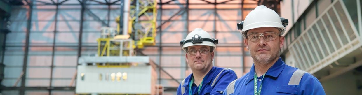 Two customers of Endress+Hauser in a power plant