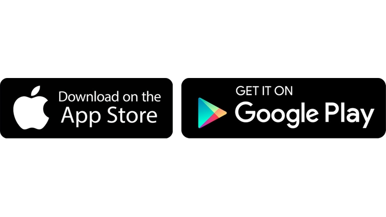 Icons App-Store und Google Play