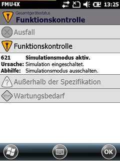 Field Xpert SFX370: Gerätediagnose (NAMUR NE 107)