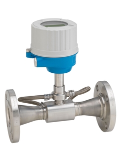 Picture of flowmeter Proline Prosonic Flow E 100 to measure of demineralized water in utilities
