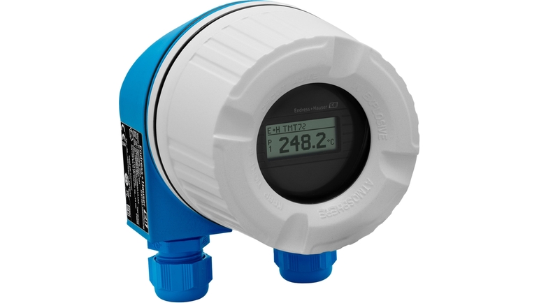 iTEMP TMT72 temperature transmitter with TID10 display and field housing TA30H with Ex d protection