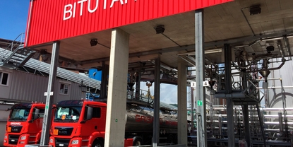 Picture of Bitumen loading station at BITUTANK AG in Switzerland