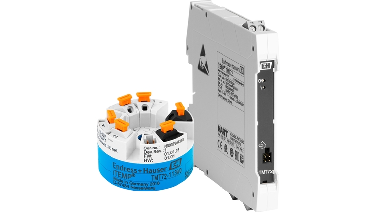iTEMP TMT72: weltweit erste Temperaturtransmitter mit Bluetooth® und HART 7 Kommunikation