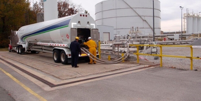 LNG truck loading with Endress+Hauser solution