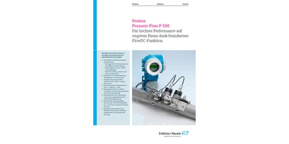 Innovationsbroschüre Titelseite - Proline Prosonic Flow P 500
