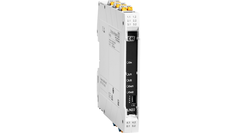 RLN22 isolating amplifier with relay signal output for safe and reliable operations