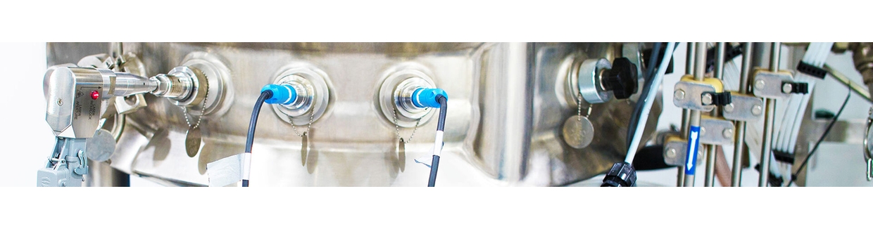 Raman-Sonde vor Ort in einem Edelstahl-Bioreaktor