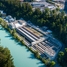 Luftaufnahme ARA Worblental, einer Abwasserreinigungsanlage in  der Schweiz