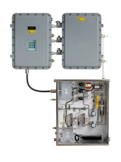 Produktbild: SS2100I-2 duale Box TDLAS-Gasanalysegerät, ATEX, Zone 1, Zertifizierung, Frontansicht, geöffnet